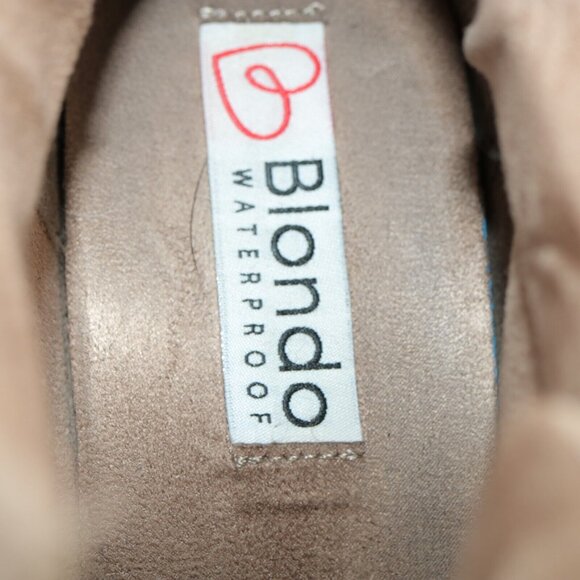 Blondo Womens Glenda Boot Size 8 Tan Suede Hidden Wedge Heel Zip Up Bootie - Picture 11 of 12